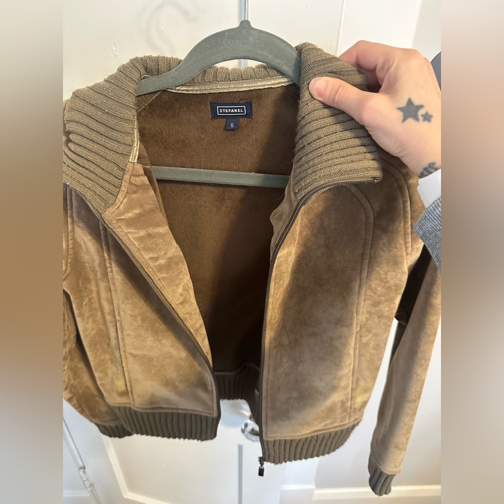 Stefanel Tan Bomber Jacket